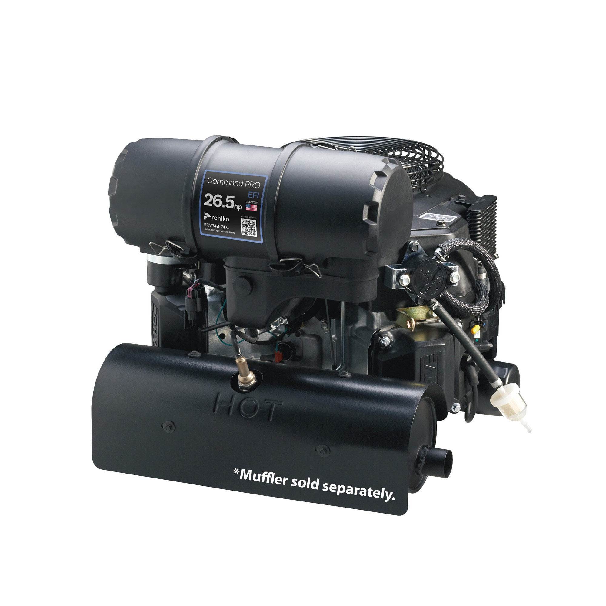 Rehlko Kohler Command Pro Series Fuel Injected Engine, 26.5 Horsepower, Model PA-ECV749-3075